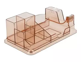 Stalo organizatorius DeLOCK 18341 skaidrus rudas plastikas 145x250x85 mm