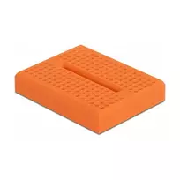 Breadboard DELOCK 18319, plastikinė prototipinė plokštė, oranžinė, 36×46×10 mm