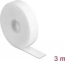 Lipnusis kabelio raištis su lipnia juosta (velcro) DeLOCK 18380, 3 m, 20 mm, baltas