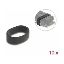 Guminis žiedas DeLOCK M.2 SSD ir radiatoriaus tvirtinimui, juodas, 10 vnt.