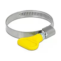 Drugelinis spaustuvas žarnoms DeLOCK 400 SS 32-50 mm 5 vnt geltoni