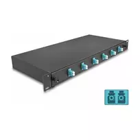 Šviesolaidžio sankabos dėžė DeLOCK 66998 Juodas Metalas 482x220x44mm