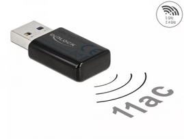 Tinklo adapteris DeLOCK 12550 WLAN USB dviejų juostų Wi-Fi 5