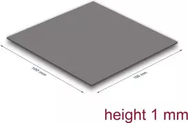 Termo padas DeLOCK 18472 3.2 W/m·K Pilkas 100x100x1 mm