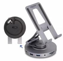 DeLOCK planšetės ir nešiojamojo kompiuterio dokavimo stotelė 4K HDMI USB Hub SD Micro SD PD 3.0