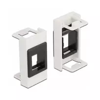 Keystone laikiklis DeLOCK Easy 45 modulis 22,5 x 45 mm baltas juodas