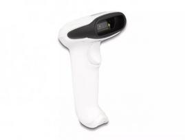 Nešiojamas brūkšninių kodų skaitytuvas DeLOCK 90587 1D 2D belaidis Bluetooth USB baltas