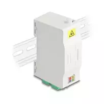 Delock 88098 DIN bėgio šviesolaidžių jungčių dėžutė su sujungimo laikikliu, 4x LC Duplex