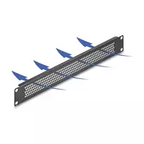 Aklinė plokštė DeLOCK 67035 Juoda Metalinė 44mm x 482mm x 11mm