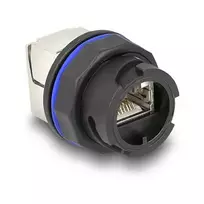 Delock 67047 RJ45 Cat.6A komutacinė panelinė jungtis su LSA gnybtais, juoda