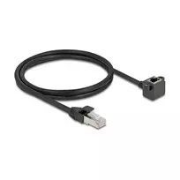 DeLOCK 81097 RJ-45 Cat6 tinklo kabelis 1 m juodas