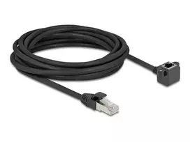 Tinklo laidas DeLOCK 81159 RJ-45 Cat6 5 m Juodas