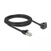 Tinklo kabelis DeLOCK 81098 RJ-45 Cat6 2 m Juodas