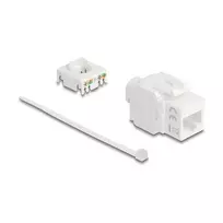 Delock 90722 Keystone modulis RJ45 į LSA Cat.6A UTP, 180 laipsnių, be įrankių