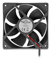 DELOCK Kompiuterio korpuso ventiliatorius 92 mm 5 V DC rutulinis guolis 1,02 m³/h juodas (67291)