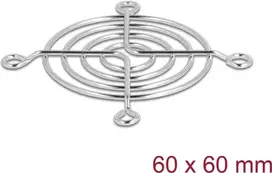 Ventiliatoriaus grotelės DeLOCK 67305 Metalinės Sidabrinės 53mm
