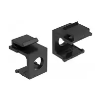 Kištukinių angų apsauginiai dangteliai DELOCK 86403, 4 vnt., juodi, 17,3×22,3×16,3 mm
