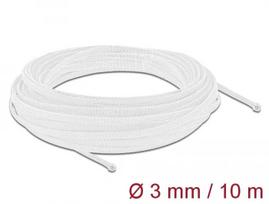 Pintas apsauginis rankovė DeLOCK 20692 10 m x 3 mm balta
