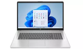 HP 17-cp2561ng Nešiojamas Kompiuteris 17,3 col. FHD Ryzen 5 7520U 8GB 512GB SSD Win11 QWERTZ Sidabrinis