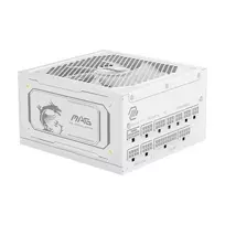 Maitinimo blokas MSI MAG A1000GL PCIE5 WHITE 1000 W ATX 24 kontaktų, 80 PLUS Gold, 135 mm ventiliatorius