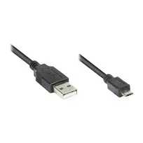 GoodConnections jungiamasis laidas USB 2.0 kištukas A į kištuką Micro B, juodas, 3 m