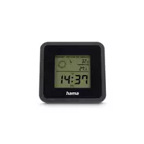 Hama Thermometer und Hygrometer Borneo, digital, für innen, Schwarz (00185890)