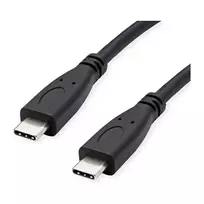 ROLINE RM USB 3.2 Gen 2 laidas, C-C, ST/ST, 4K UHD-1, 10Gbit/s, Emark, 100W, juodas, 1 m