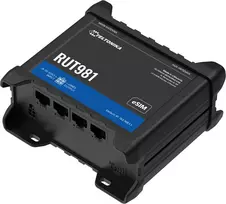 Maršrutizatorius TELTONIKA RUT981 CAT4 LTE Dual SIM eSIM 4x Ethernet Wi‑Fi Global