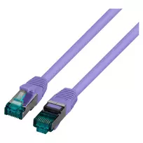 EFB RJ45 jungiamasis kabelis S/FTP Cat6A LSZH violetinis 0,25 m 4x2xAWG27/7 pagal TIA/EIA568B ekranuotas 10Gbit