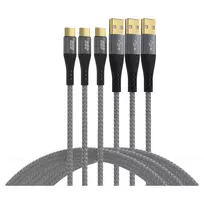 EFB Elektronik USB-A į USB-C laidų rinkinys 60W QC 3A 3x2m - Skaitmeniniai/Duomenys (USB-AC-00008)