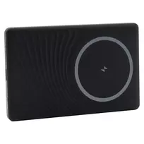 Power bank RealPower PB-5000 MAG 5000 mAh, belaidis įkrovimas, USB-C, 20 W, juoda