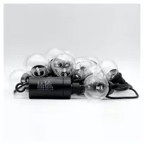 LED girlianda RealPower 463614 12 lempučių šilta balta 4,9 m maitinama baterijomis (AA)