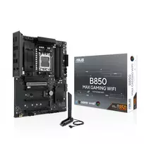 Motininė plokštė ASUS B850 MAX GAMING WIFI Socket AM5 ATX, AMD B850, DDR5, 4 DIMM, 256GB, Wi‑Fi 6E, 2.5Gb Ethernet