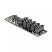 Vidinis SATA adapteris DELOCK 64241 M.2 (Key B+M) į 5x SATA su JMicron JMB585, LED indikatoriais, kompiuteriui