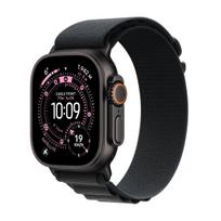Apple Watch Ultra 3 GPS + Cellular 49mm Titaninis korpusas juodos spalvos su juodu Alpine Loop dirželiu - mažas