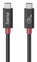 Hama USB-C laidas su E-Marker, USB4 Gen4, 80Gbit/s, 5 A, 240 W, 1,00 m