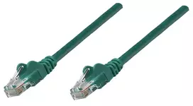 Intellinet tinklo jungiamasis kabelis, Cat6A, 0,25 m, žalias, varinis, S/FTP, LSOH / LSZH, RJ45, auksuoti kontaktai, su apsauginiu gaubteliu, viso gyvenimo garantija