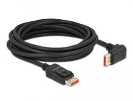 DisplayPort kabelis DeLOCK 87057 8K 60Hz 5m vyriškas į vyrišką 90° kampu