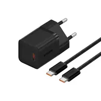 Baseus P10110902113-01 USB-C GaN5 mini 30W tinklo įkroviklis Juodas