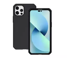 Mobilis SPECTRUM – Galinis dangtelis, skirtas Apple iPhone 14 Pro Max, tvirtas, iš perdirbtų medžiagų, antimikrobinis, Impacthane, juodas (066031)