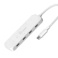 j5create Eco-Friendly USB-C į 4 prievadų Type-C Gen 2 šakotuvas