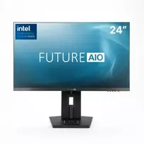All-in-One kompiuteris FutureNUC AIO24-12i5 Intel Core i3-1220P 4.4 GHz, 24 colių Full HD, 16GB DDR4, 256GB SSD, Windows 11 Pro, juodas