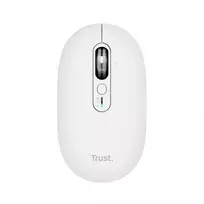 Belaidė biuro pelė TRUST Seron Slim Multi – ambidekstrinė, RF + Bluetooth, optinė 3200 DPI, 7 mygtukai, balta