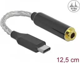 Laidas mobiliajam telefonui DeLOCK 66302 USB C juodas 0,125 m