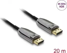 DELOCK aktyvus optinis kabelis DisplayPort 2.1 8K 60Hz 40Gbps, 20 m