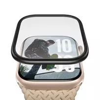 PanzerGlass Apsauginis stiklas su juodu metaliniu rėmeliu Apple Watch, PG56329