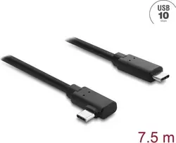 DELOCK aktyvus optinis USB Type-C laidas 10Gbps, lenktas kištukas į kištuką, 7,5 m