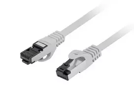 Tinklo jungiamasis kabelis LANBERG PCF8-10CU-0025-S Cat8.1 S/FTP (S-STP) RJ-45 — 0,25 m, pilkas