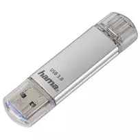 Hama C-Laeta USB atmintukas 16GB USB Type-A / USB Type-C 3.2 Gen 1 sidabrinis