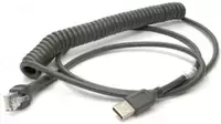 Honeywell USB laidas, spiralinis, 2,9 m, juodas, skirtas Voyager/Fusion/Focus (53-53235-N-3)